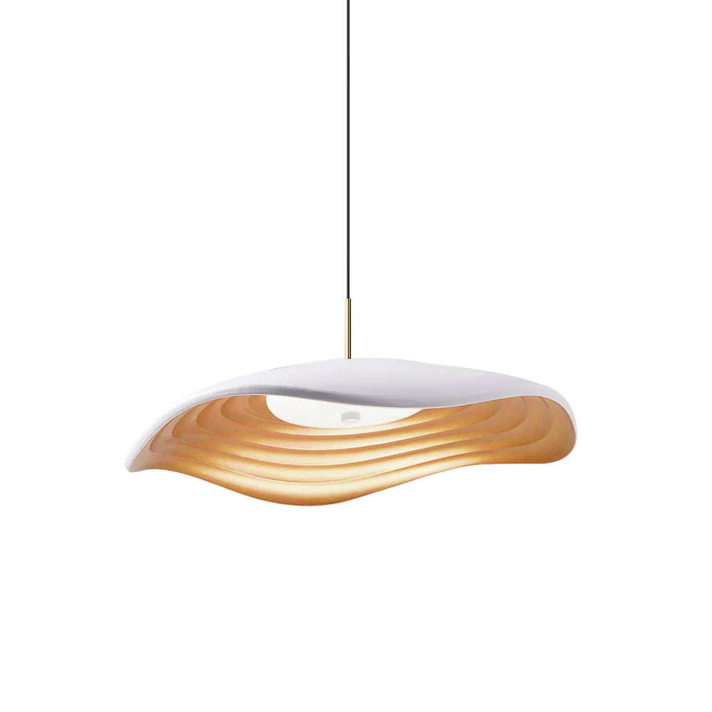 Wave Pendant Lighting | Modern Black Pendant Lamp with Dimmable LED | Adjustable Height for Stylish Kitchen Ambiance 10