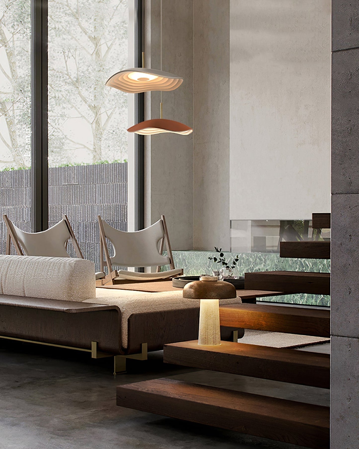 Wave Pendant Lighting | Modern Black Pendant Lamp with Dimmable LED | Adjustable Height for Stylish Kitchen Ambiance 3