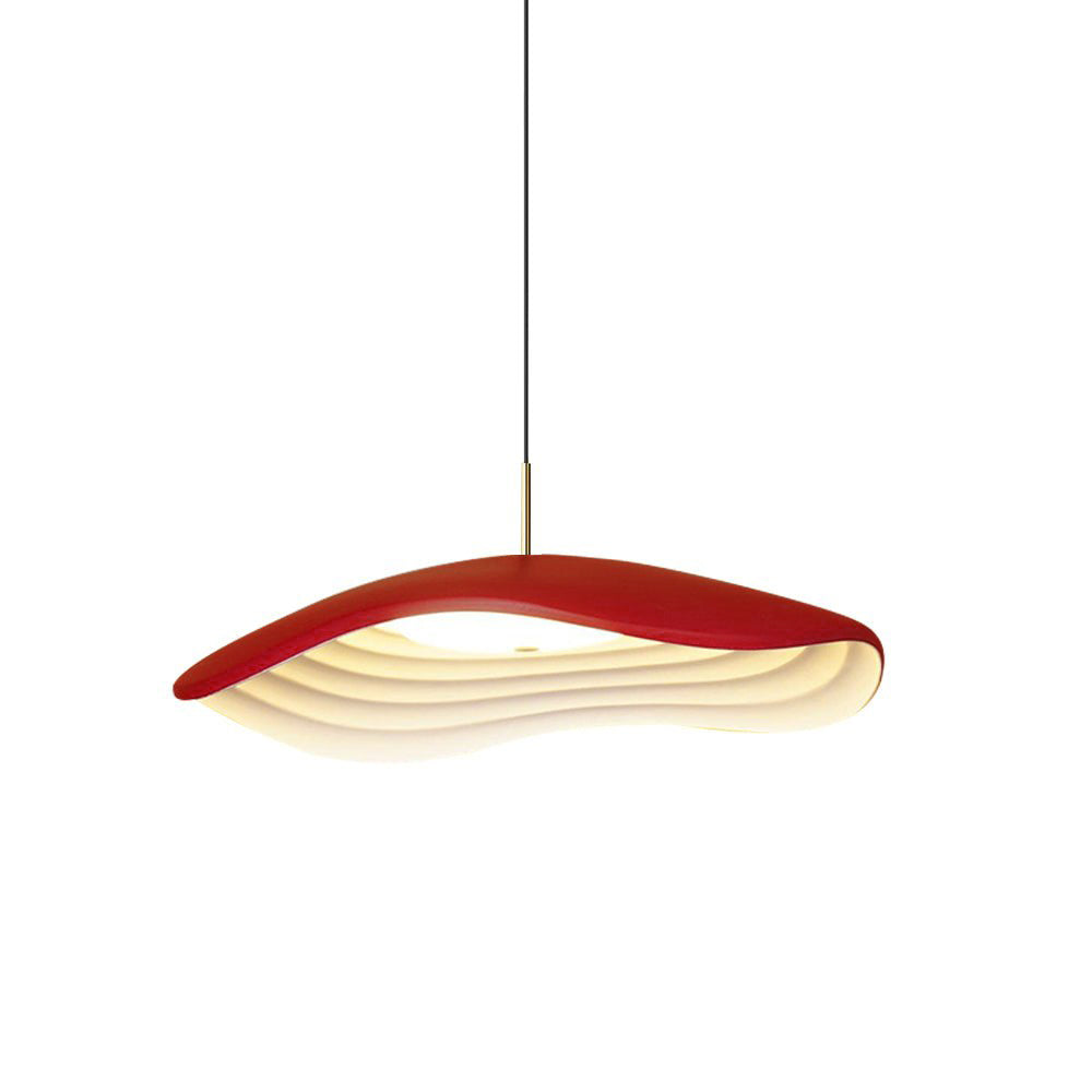 Wave Pendant Lighting | Modern Black Pendant Lamp with Dimmable LED | Adjustable Height for Stylish Kitchen Ambiance 9