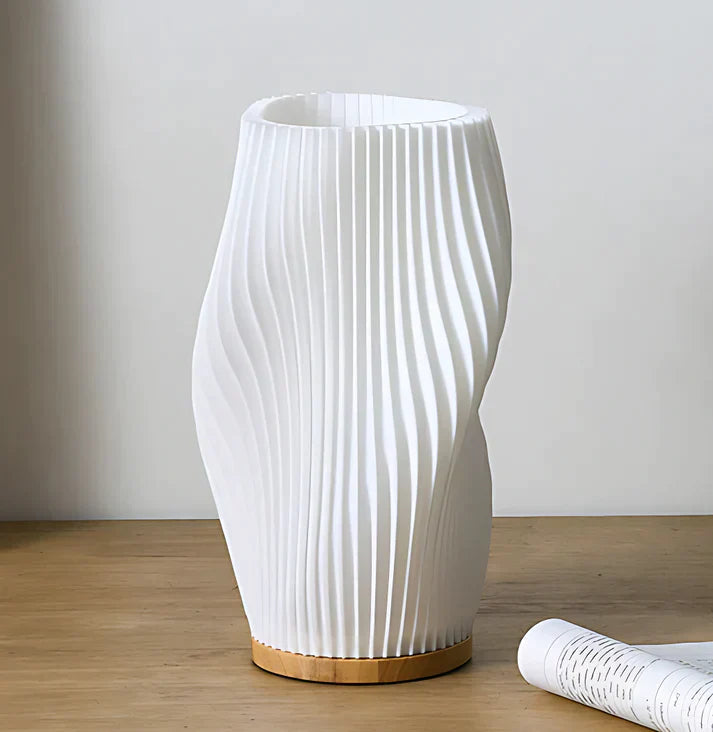 Wavecrest | Dimmable Table Lamp with Chic Design | USB-Powered for Stylish Ambiance 0