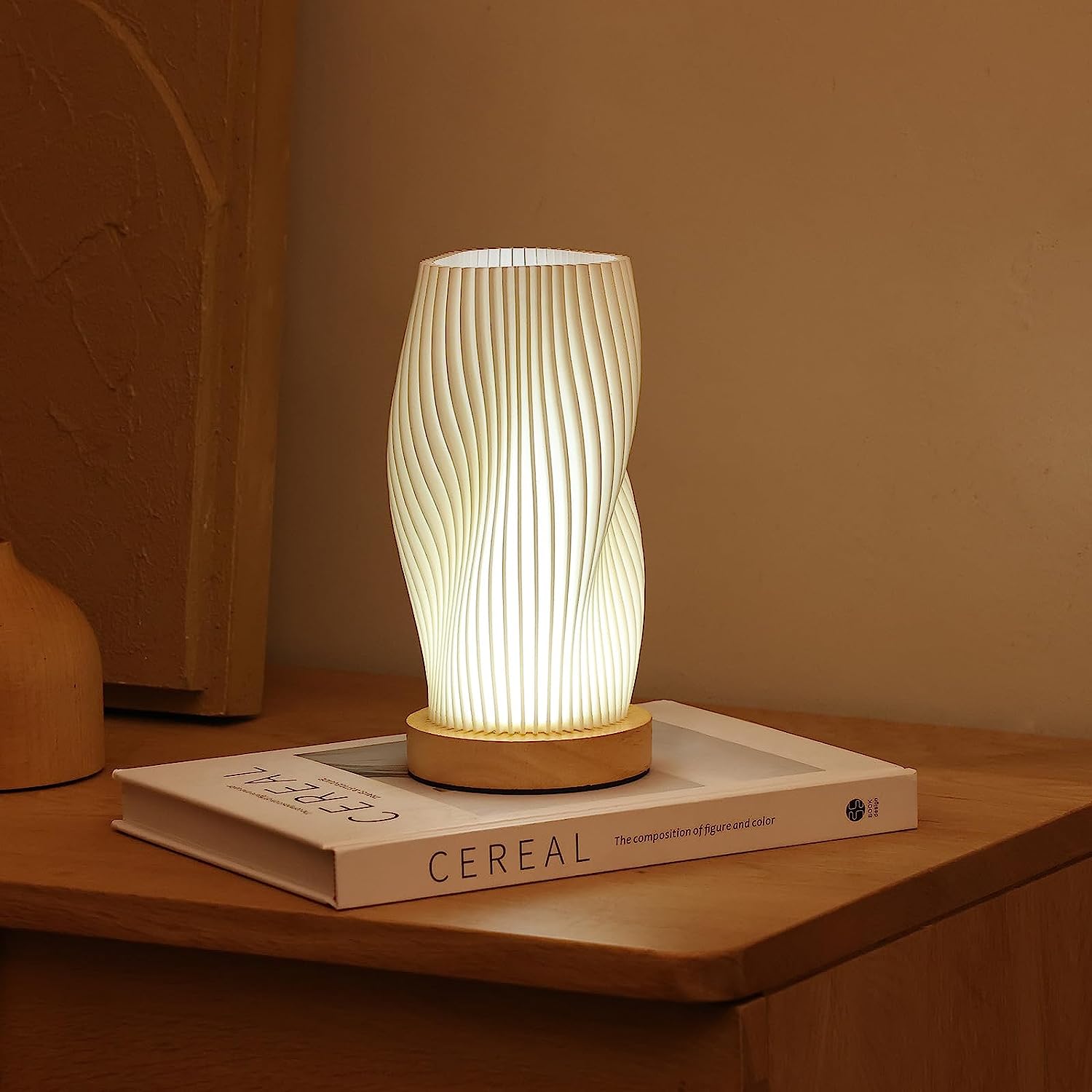 Wavecrest | Dimmable Table Lamp with Chic Design | USB-Powered for Stylish Ambiance 2