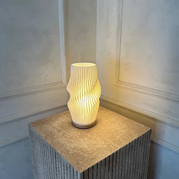 Wavecrest | Dimmable Table Lamp with Chic Design | USB-Powered for Stylish Ambiance 7