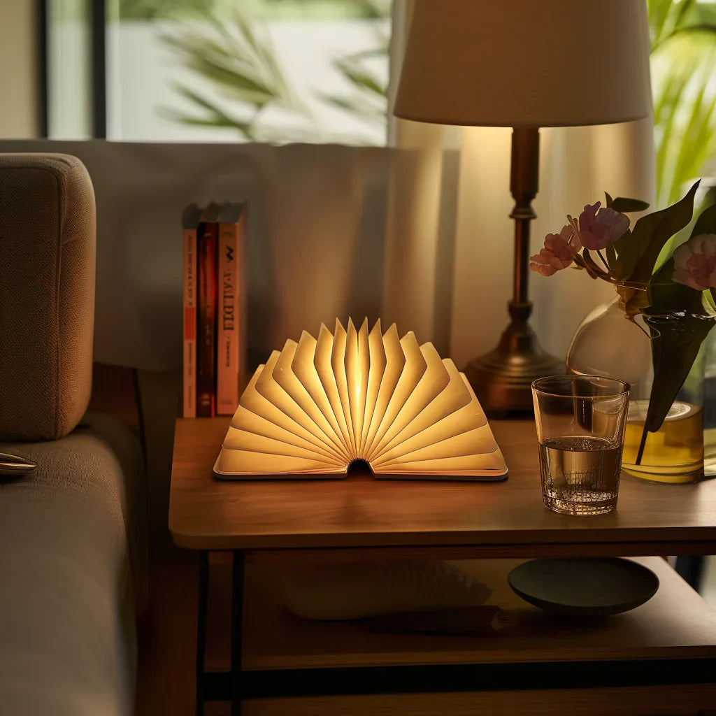 Whimsical Book Lamp | LED Light Fixture with Sensor Control | Enchanting Decor for Cozy Spaces 1