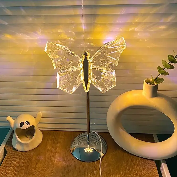 Whimsical Butterfly Table Lamp with Soft LED Glow | Elegant Bedroom Lighting for Enchanting Decor 4