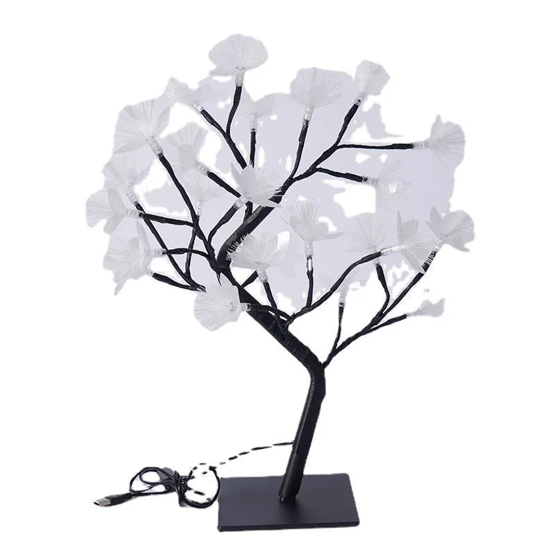 Whimsical Fiber Optic Flower Tree Light with USB & Battery Power | Cozy Ambiance for Home Decor 4