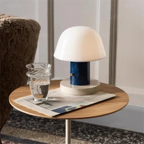 Whimsical Mushroom Table Lamp with LED Light | Nature-Inspired Design for Cozy Ambiance 0