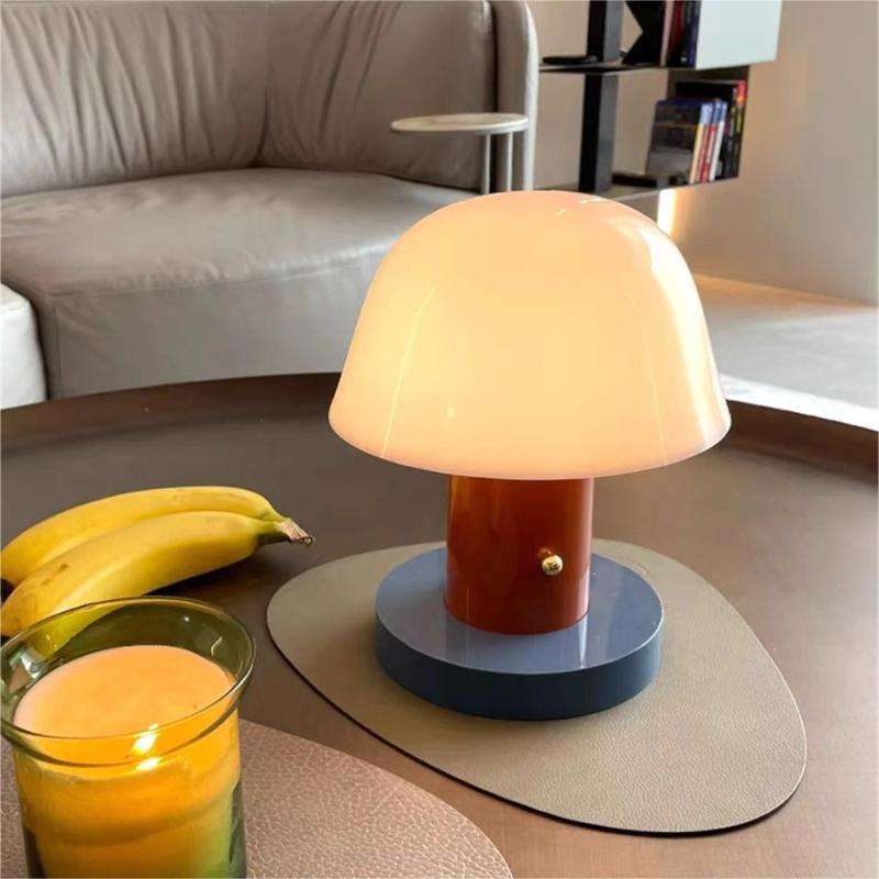 Whimsical Mushroom Table Lamp with LED Light | Nature-Inspired Design for Cozy Ambiance 1