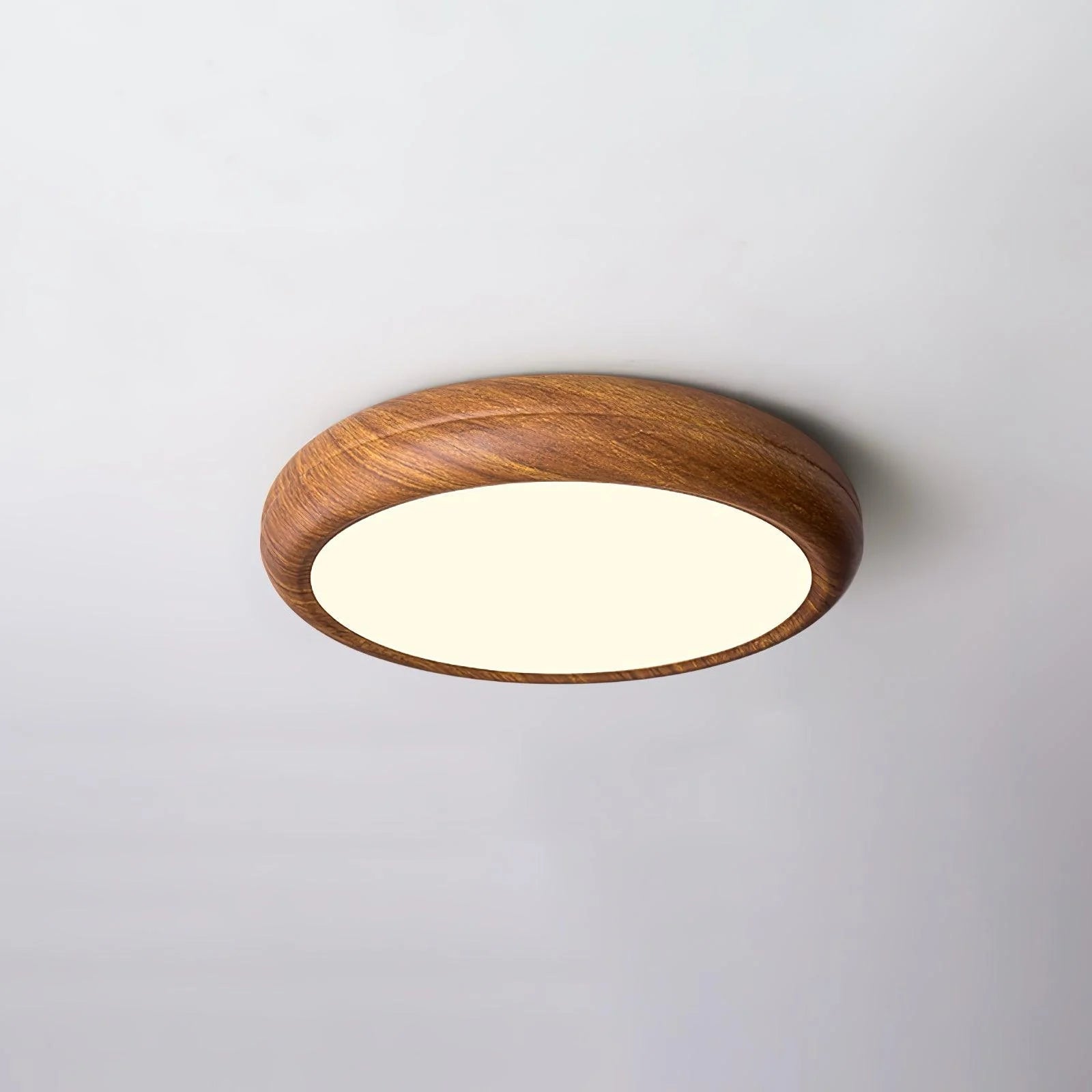 Muto Wood Grain Round Ceiling Light detail