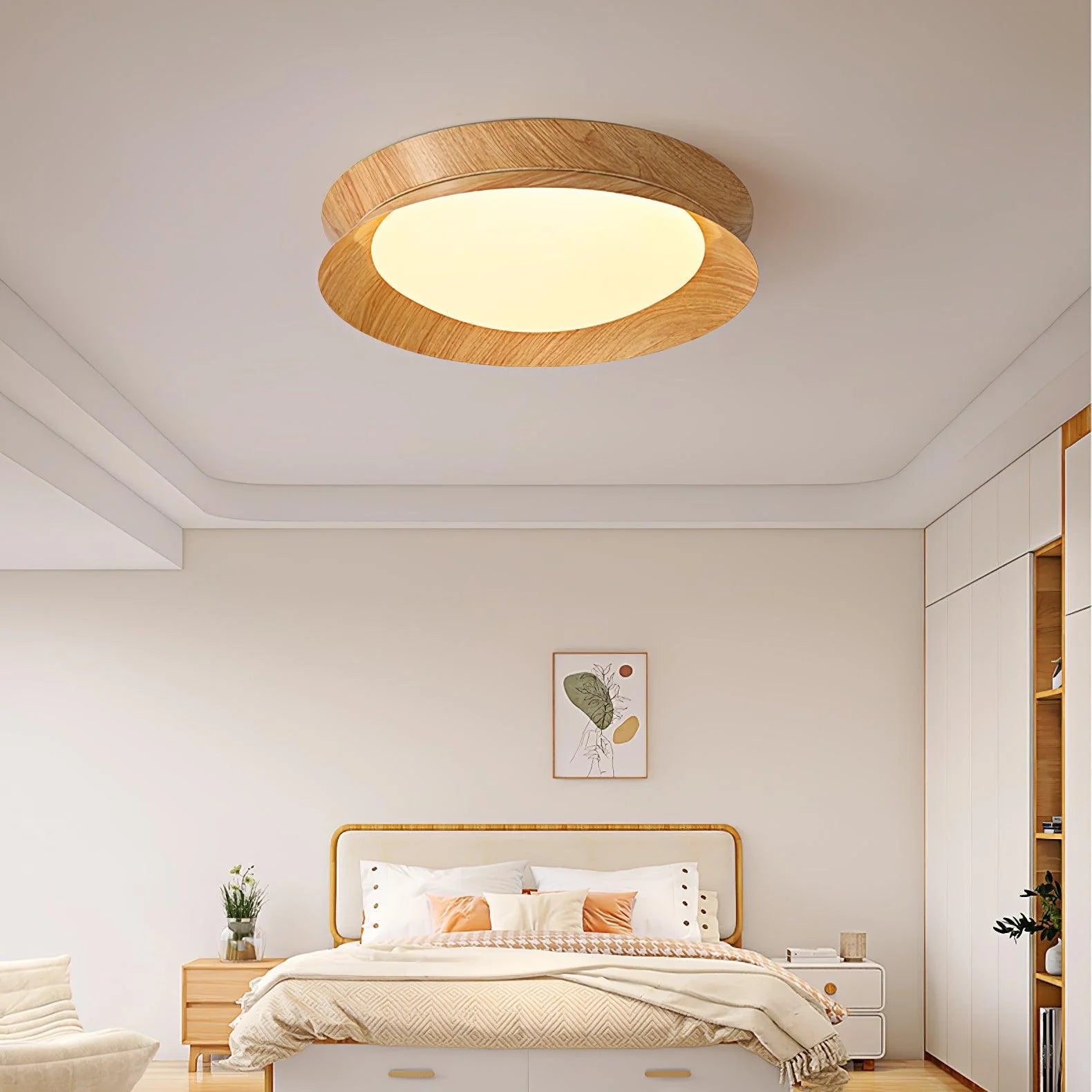 Muto Round Metal Acrylic Ceiling Light lifestyle