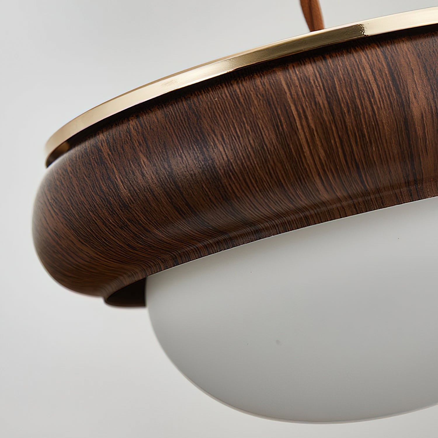 Wood Ring Pendant Lighting with Adjustable Height | Modern Design for Stylish Kitchen Illumination 7