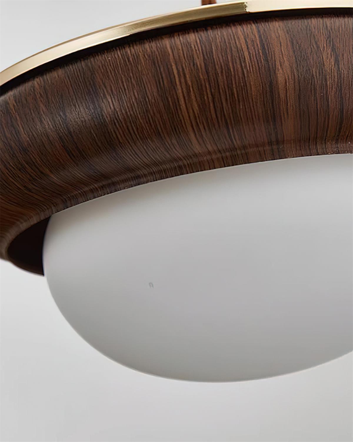Wood Ring Pendant Lighting with Adjustable Height | Modern Design for Stylish Kitchen Illumination 8