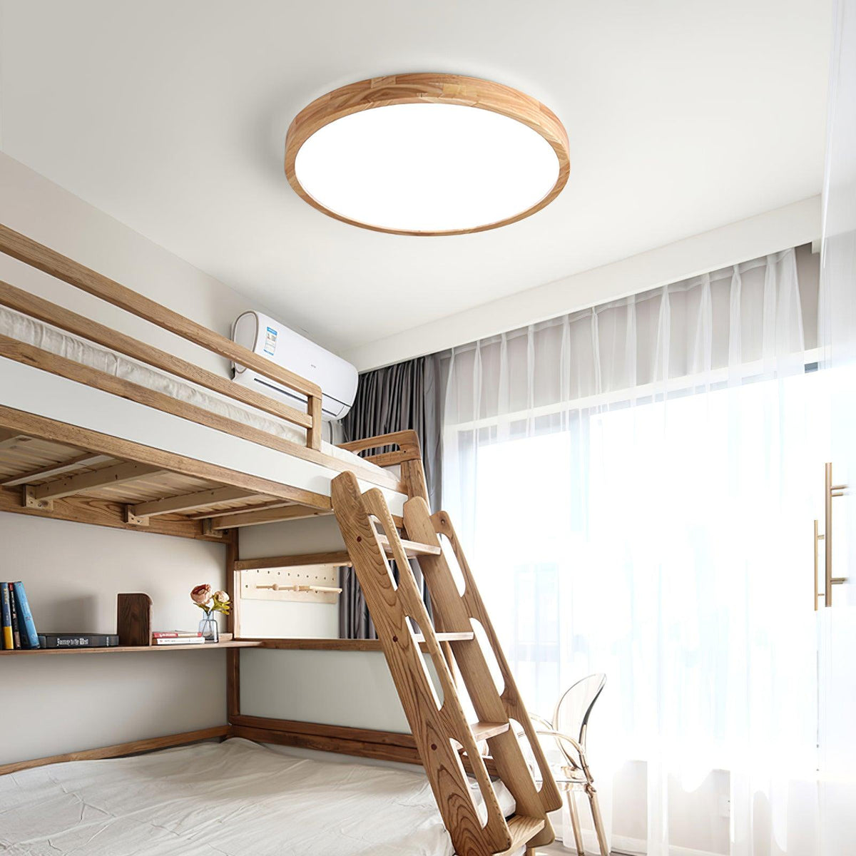 Muto Wooden Geometric Ceiling Light