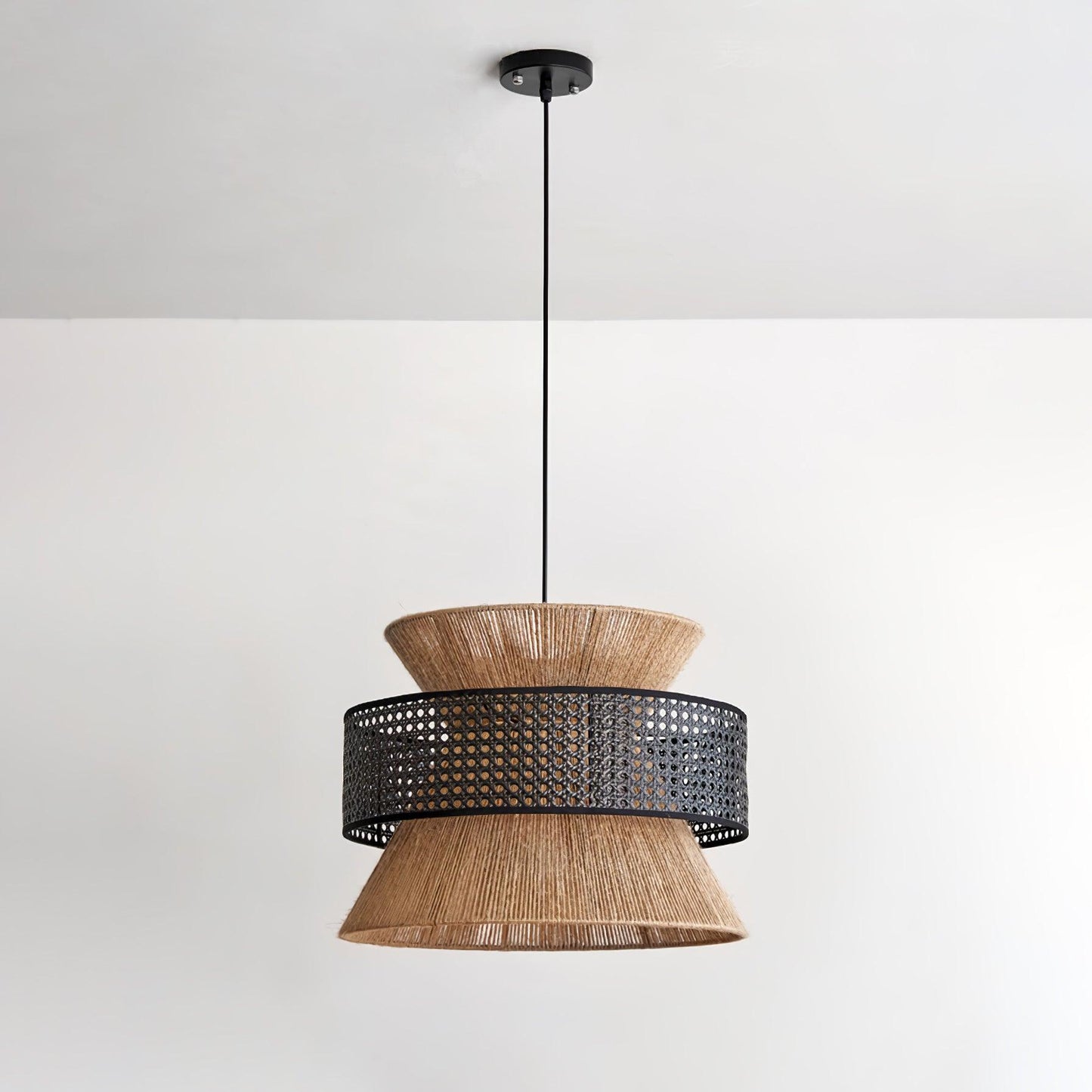 Woven Rattan Pendant Light with Adjustable Height | Natural Design for Cozy Kitchen Pendant Lighting 7