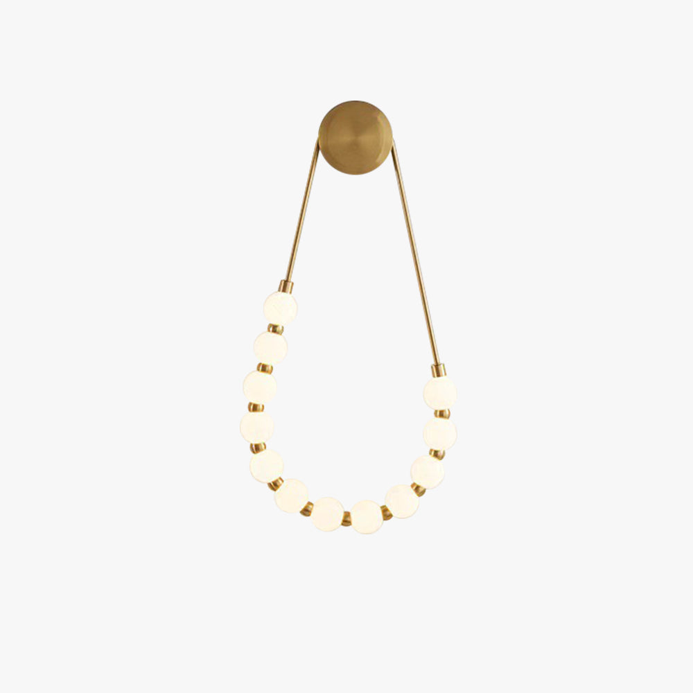 Valentina Modern Nordic Gold Metal Acrylic Wall Lamp Living Room