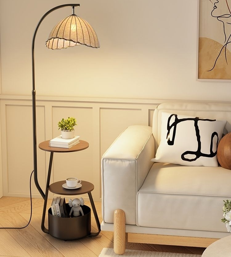 Zen Elegance | Japanese Bedside Lamp with Warm LED Glow | Minimalist Design for Tranquil Ambiance 8