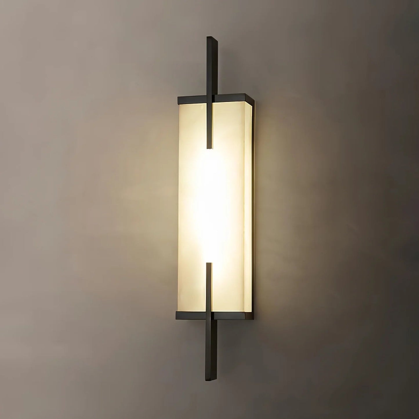 Zenith | Alabaster Wall Light with Minimalist Frame | Elegant Illumination for Contemporary Spaces 0