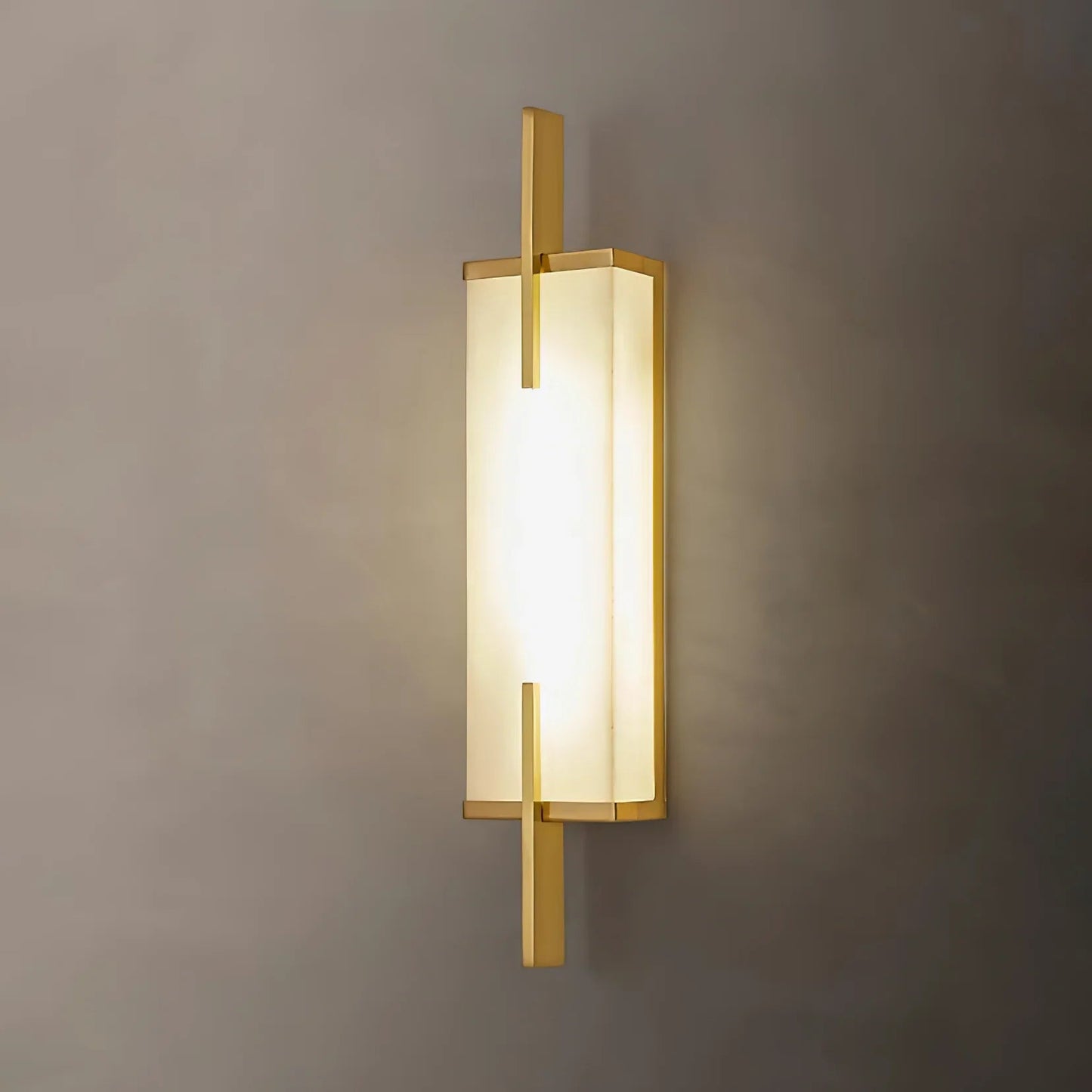 Zenith | Alabaster Wall Light with Minimalist Frame | Elegant Illumination for Contemporary Spaces 2