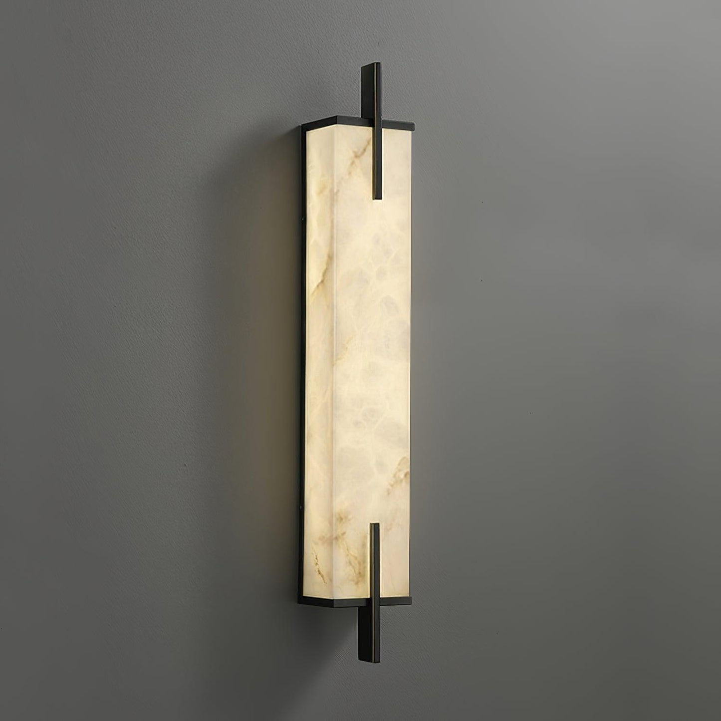 Zenith | Alabaster Wall Light with Minimalist Frame | Elegant Illumination for Contemporary Spaces 5