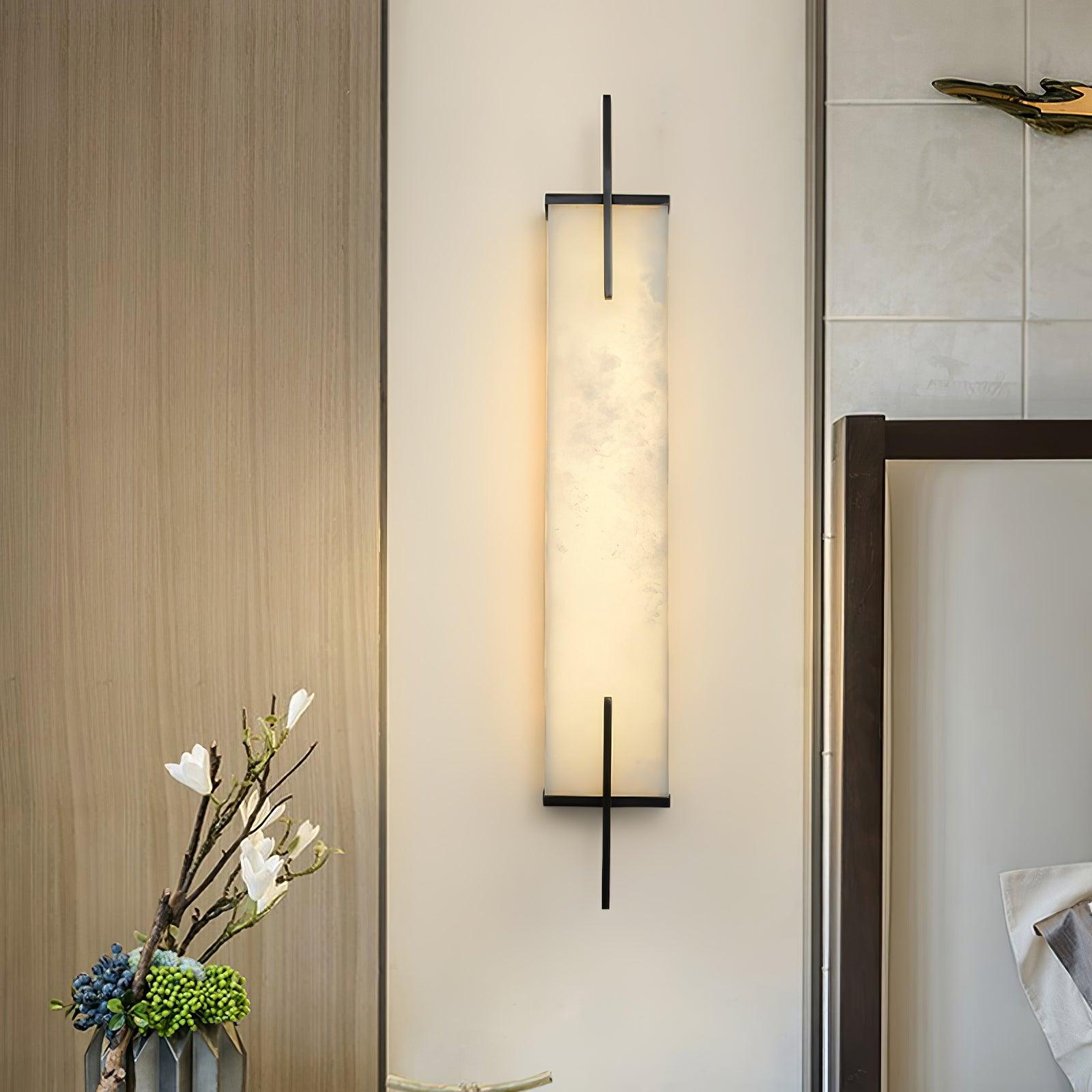 Zenith | Alabaster Wall Light with Minimalist Frame | Elegant Illumination for Contemporary Spaces 6