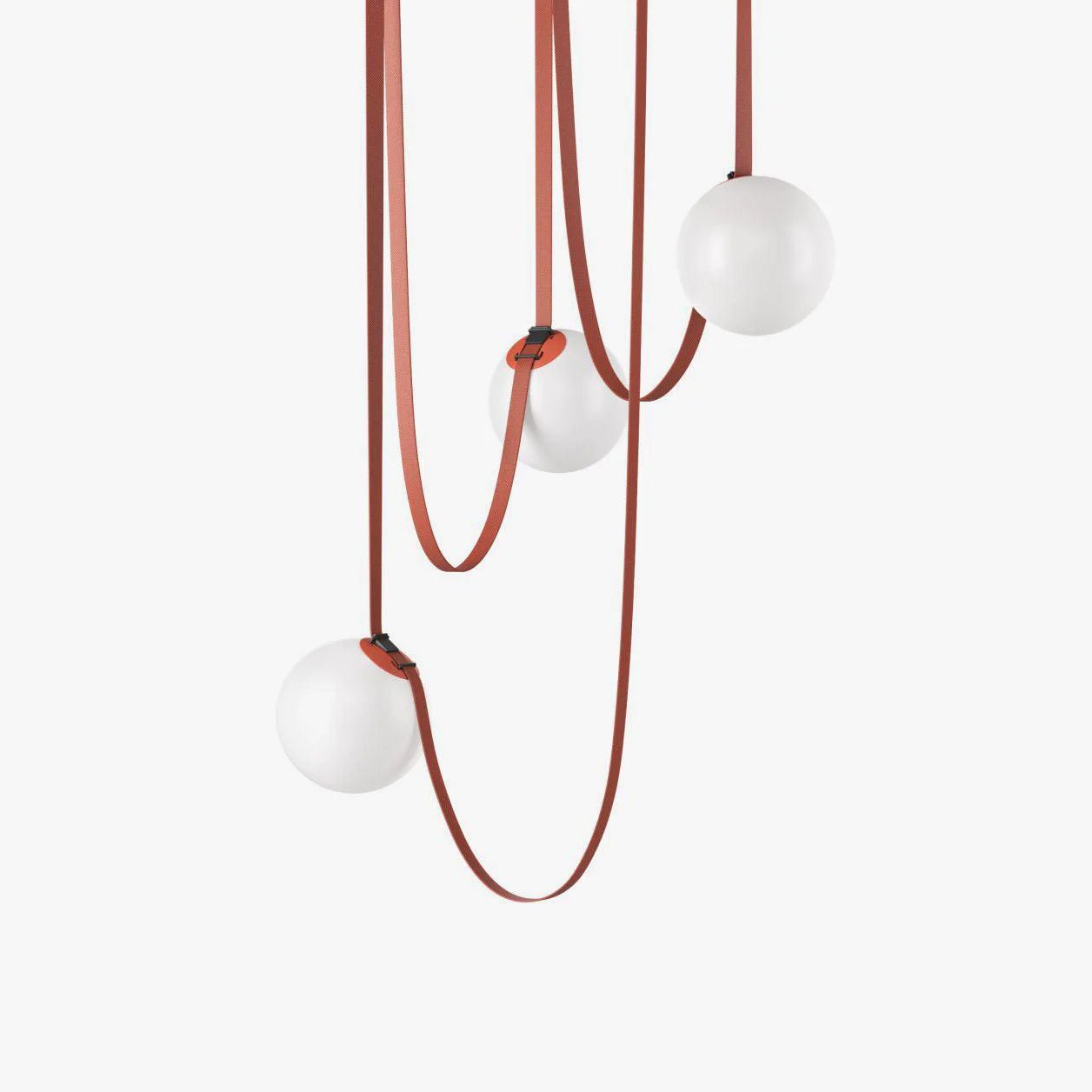 Zephira | Glass Pendant Light with Geometric Leather Design | Adjustable Height for Elegant Kitchen Lighting 1
