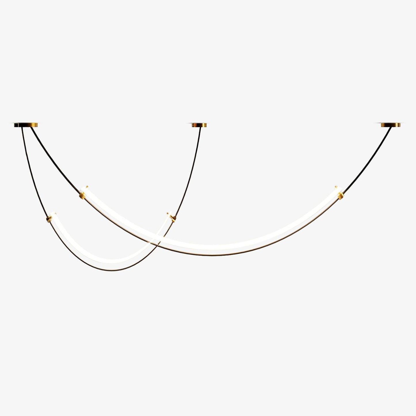 Zephira | Modern Pendant Light with Curved LED Design | Stylish Illumination for Dining and Living Areas 1