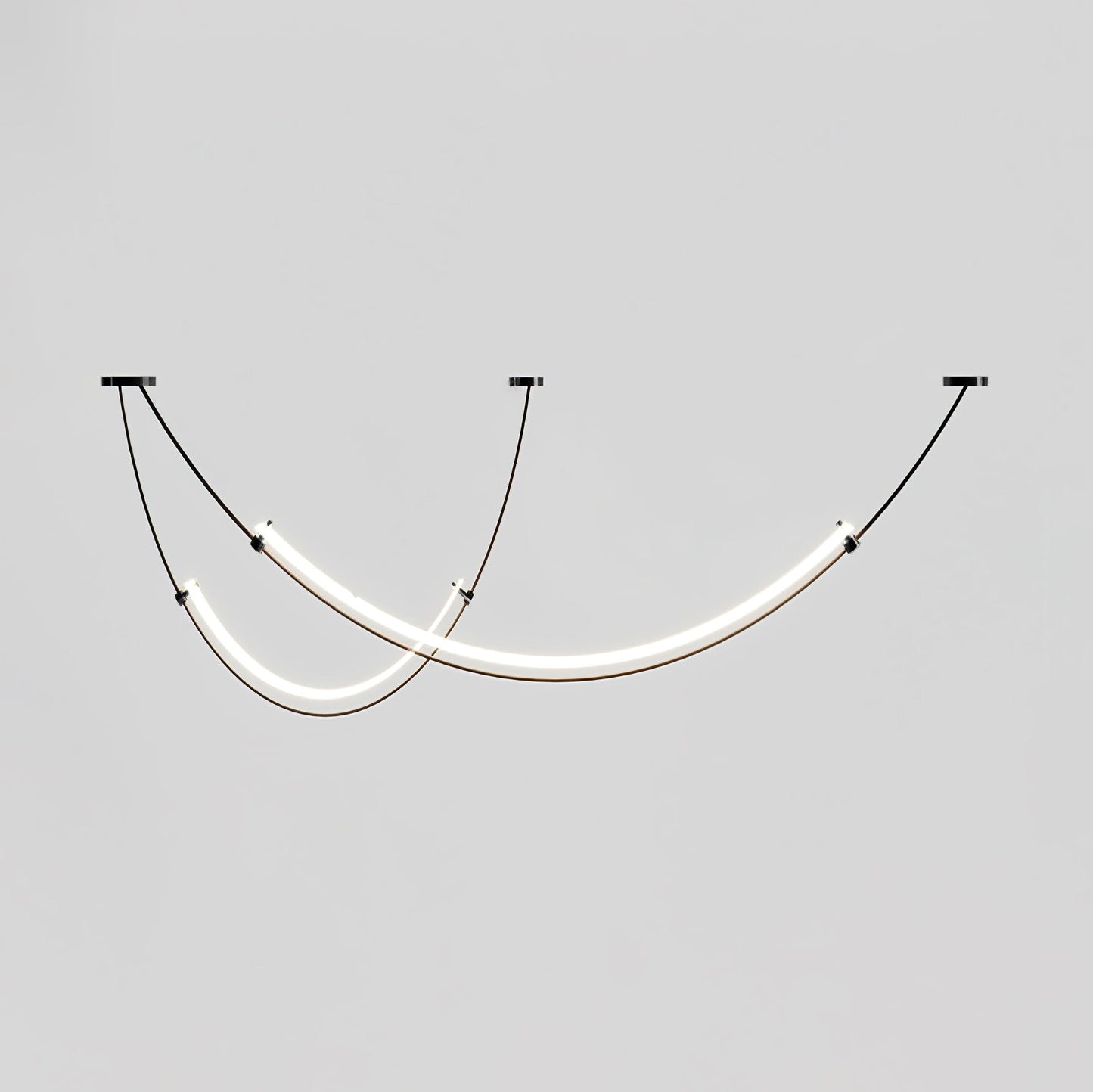 Zephira | Modern Pendant Light with Curved LED Design | Stylish Illumination for Dining and Living Areas 9