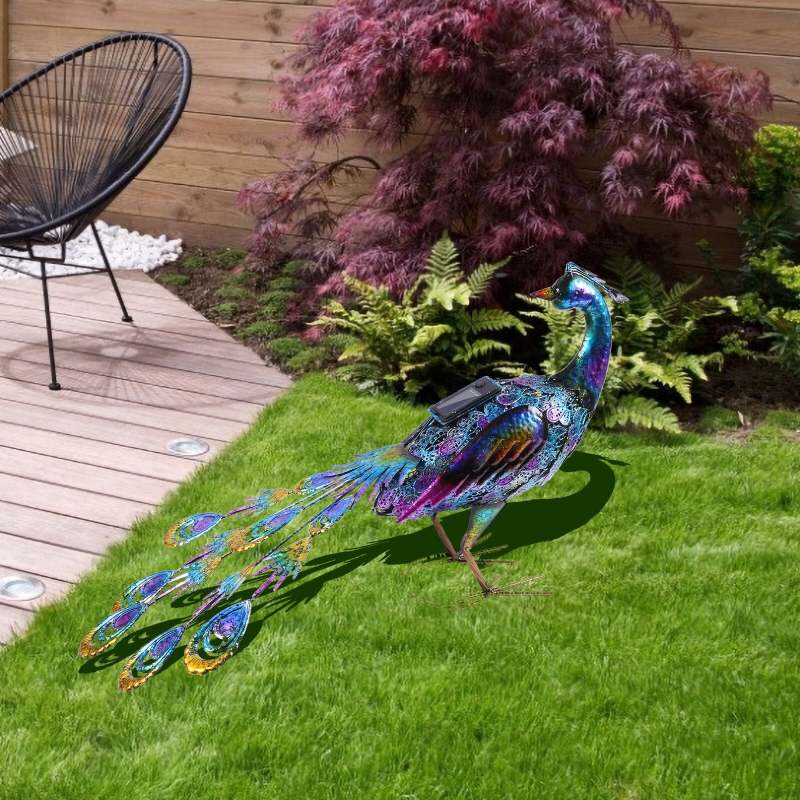 Solar Peacock Lawn Lamp