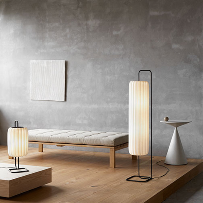 Renee Fabric Column Floor Lamp