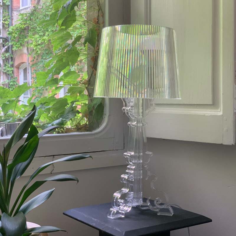 Kirsten Table Lamp Acrylic Transparent Black