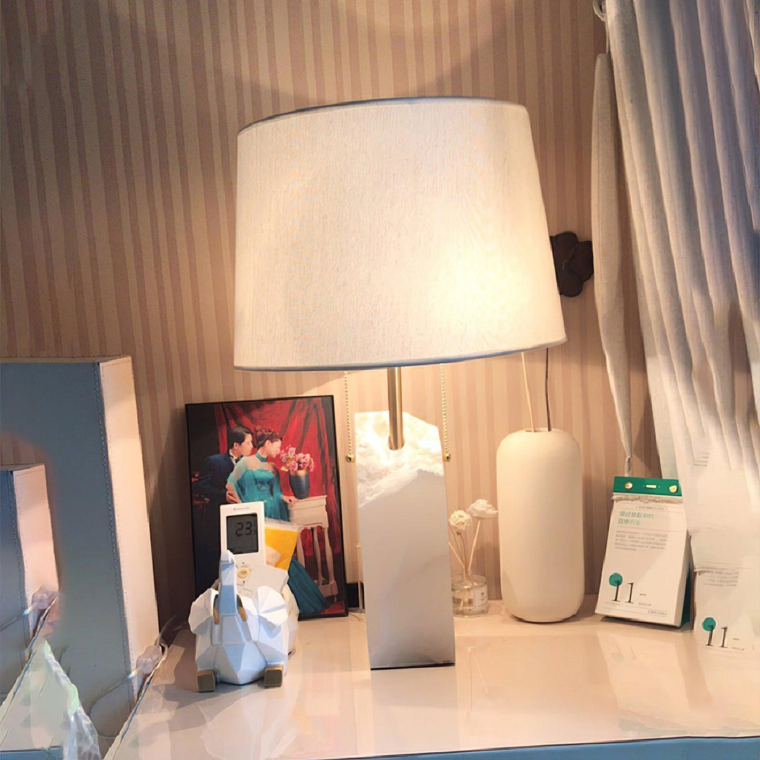 Jade Rectangular Table Lamp