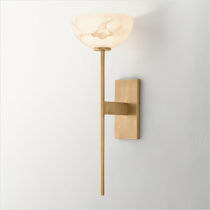 Jade Alabaster Cup Wall Light Living Room Bedroom