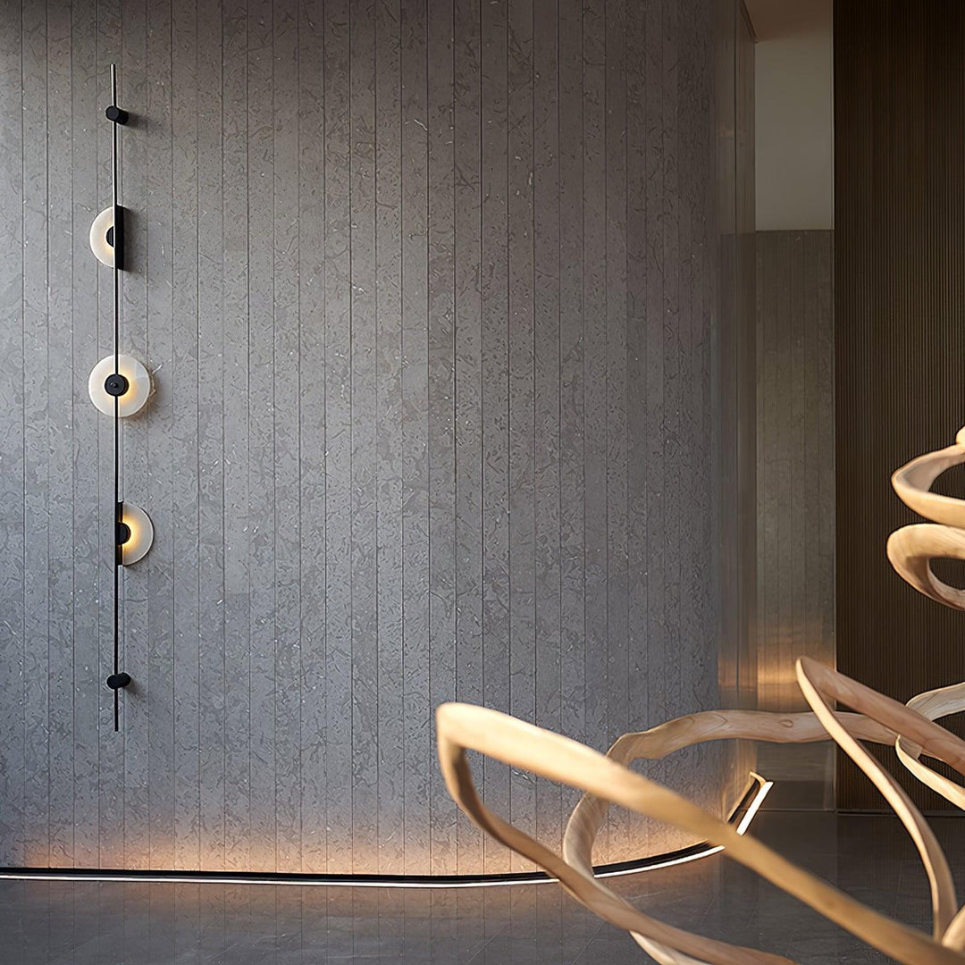 Jade Modern Alabaster Vertical Wall Light Bedroom Living Room