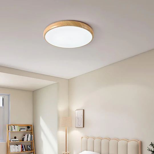 Muto Wood Grain Round Ceiling Light