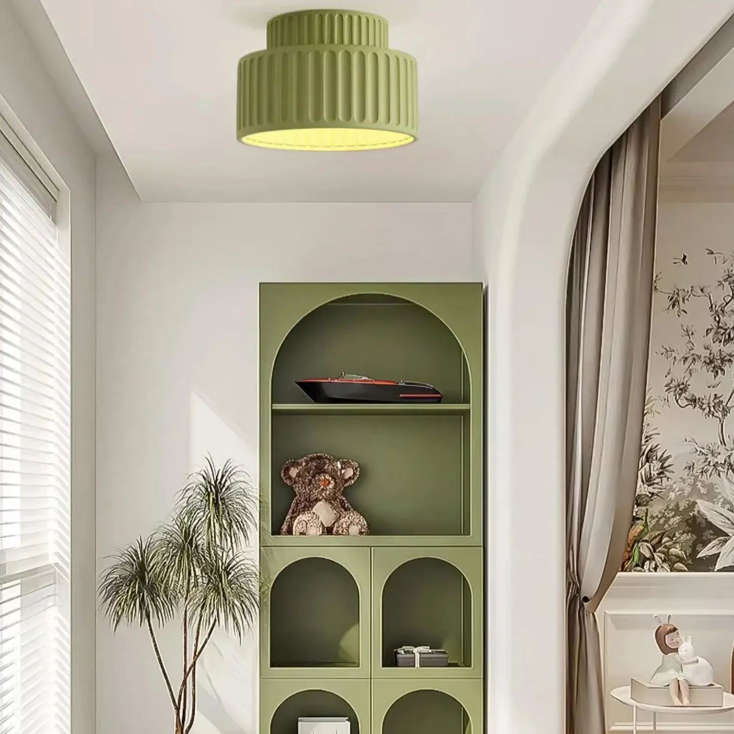 Hailie Pleated Macaron Ceiling Light