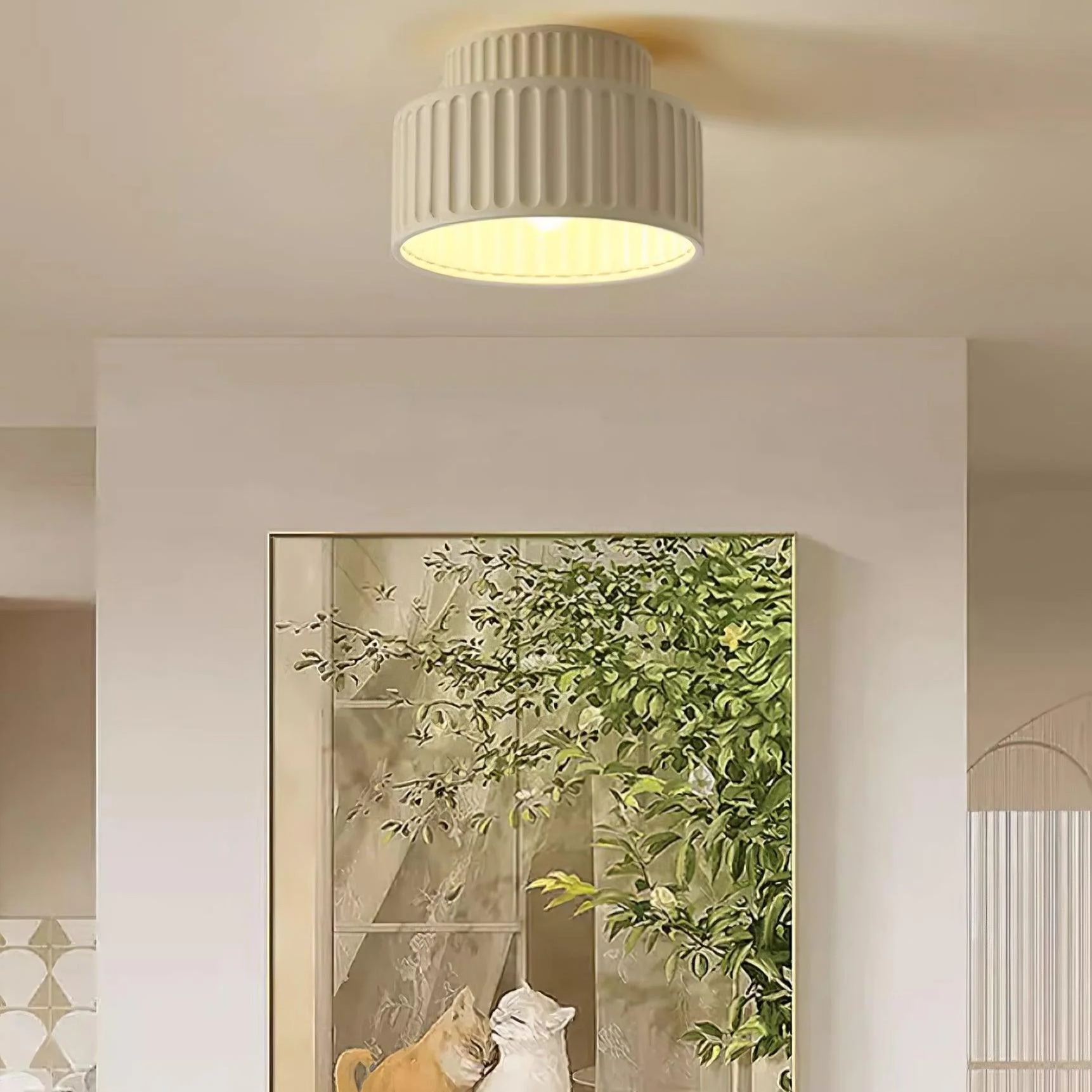 Hailie Pleated Macaron Ceiling Light