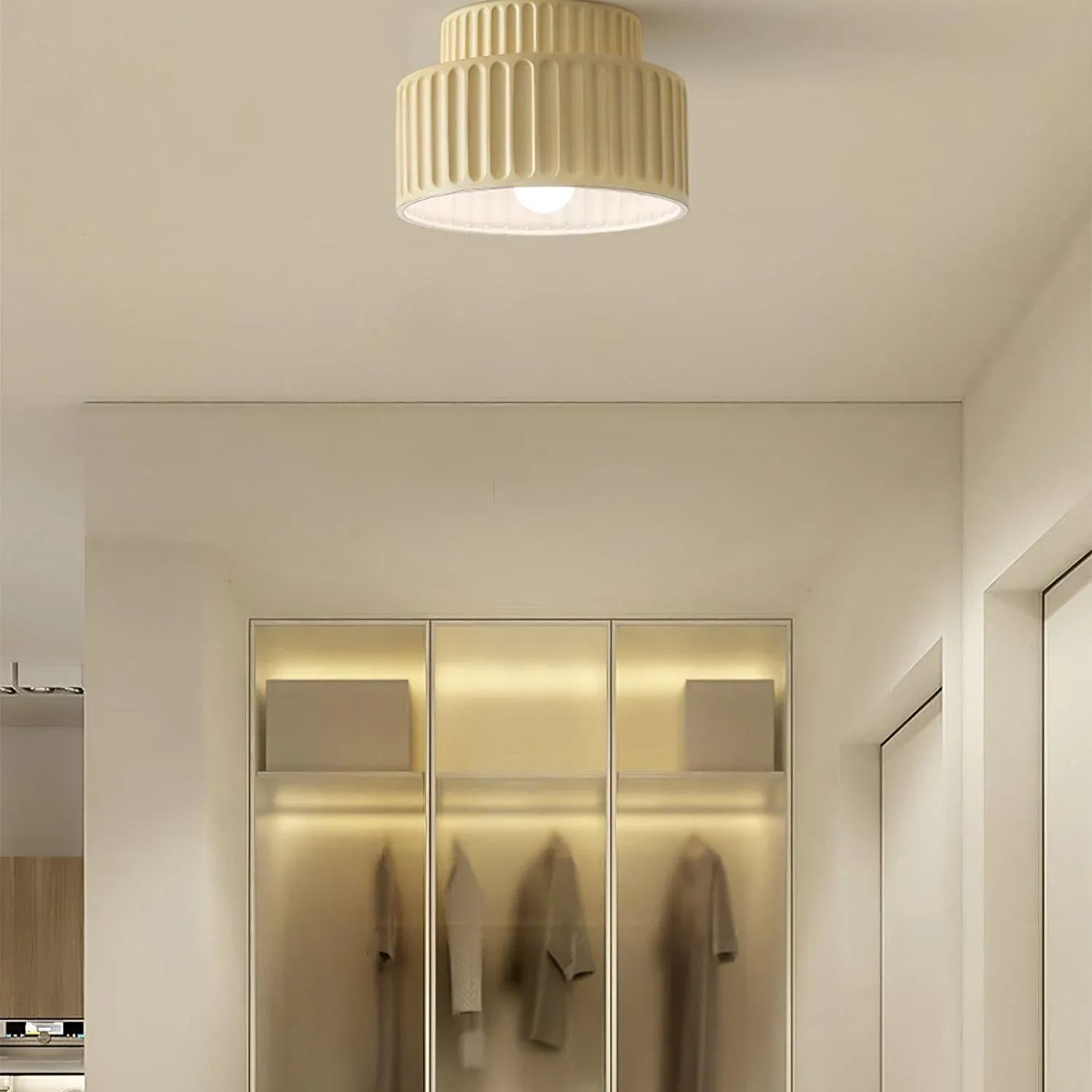 Hailie Pleated Macaron Ceiling Light