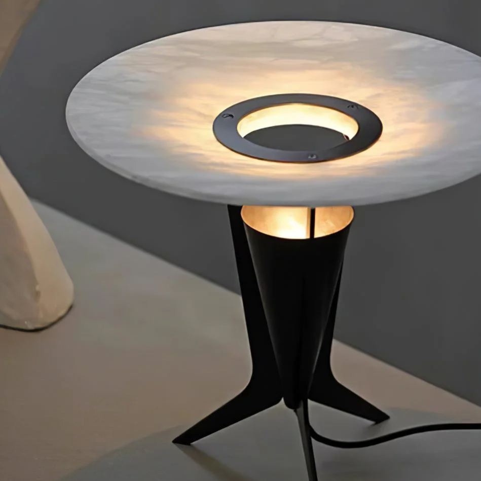 Jade Alabaster Table Lamp Scene