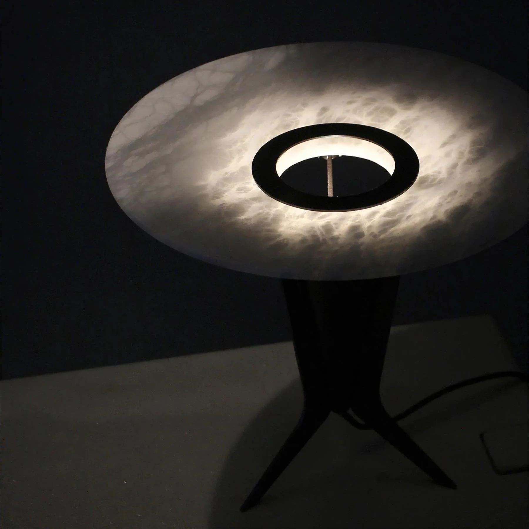 Jade Alabaster Table Lamp Scene