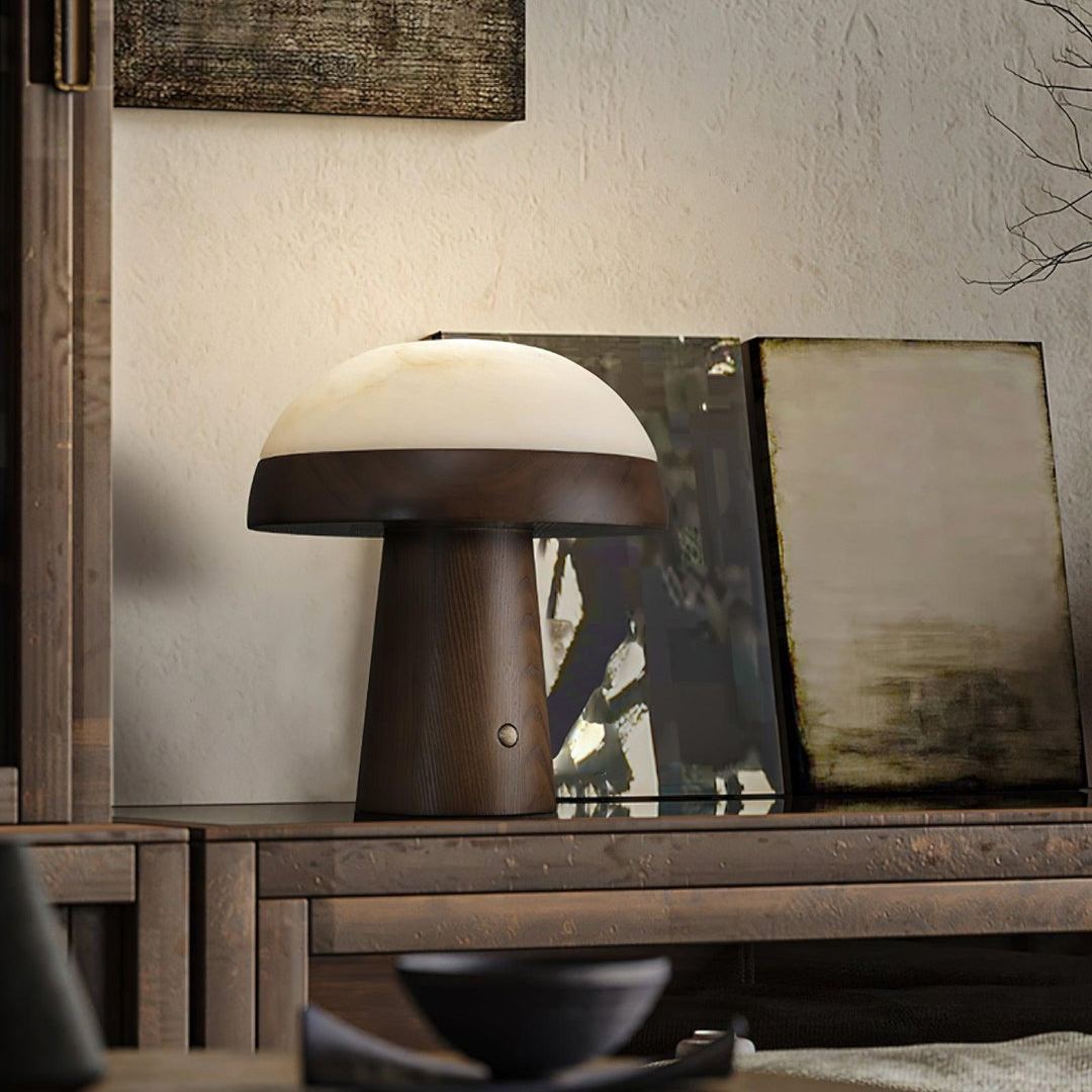 Jade Mushroom Table Lamp