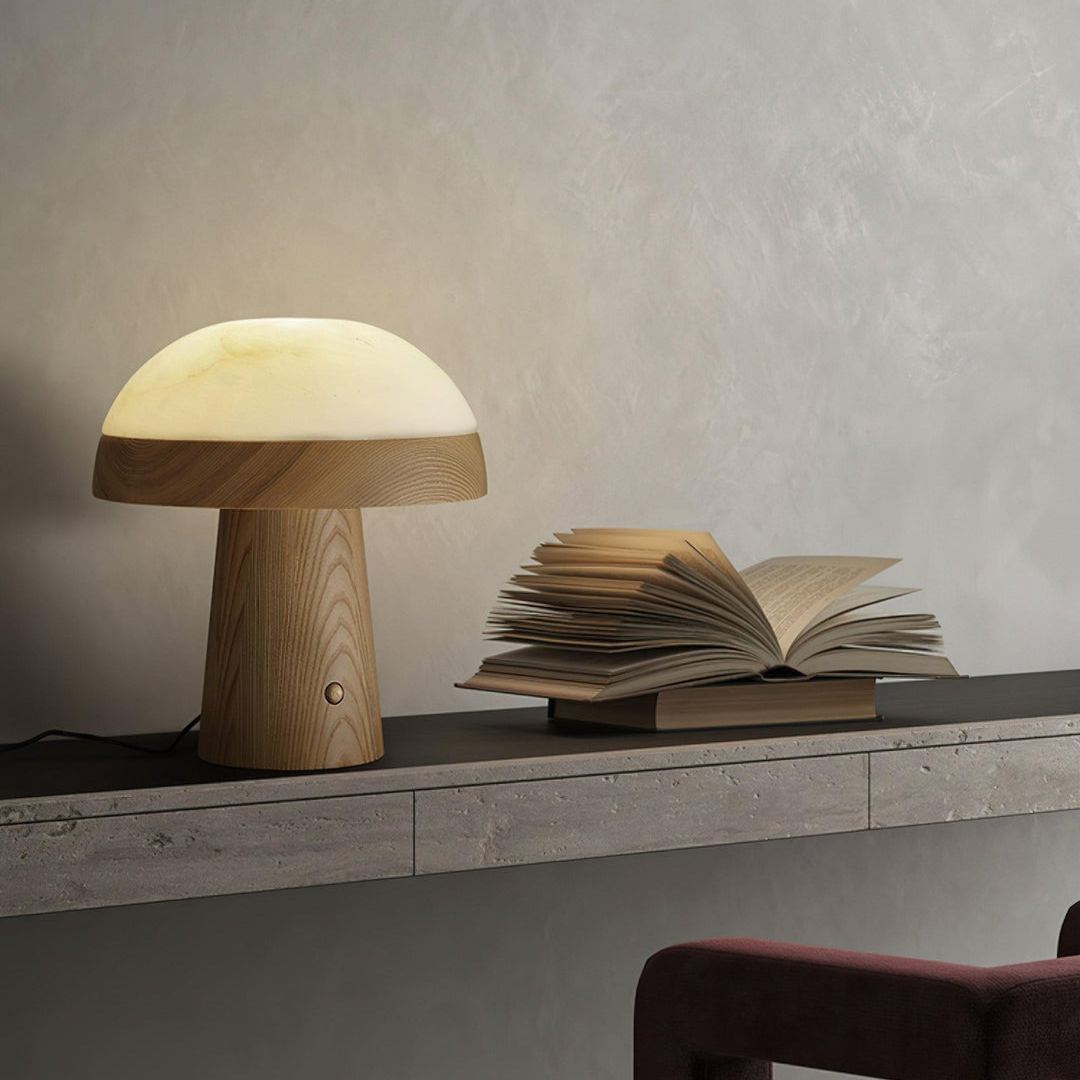 Jade Mushroom Table Lamp