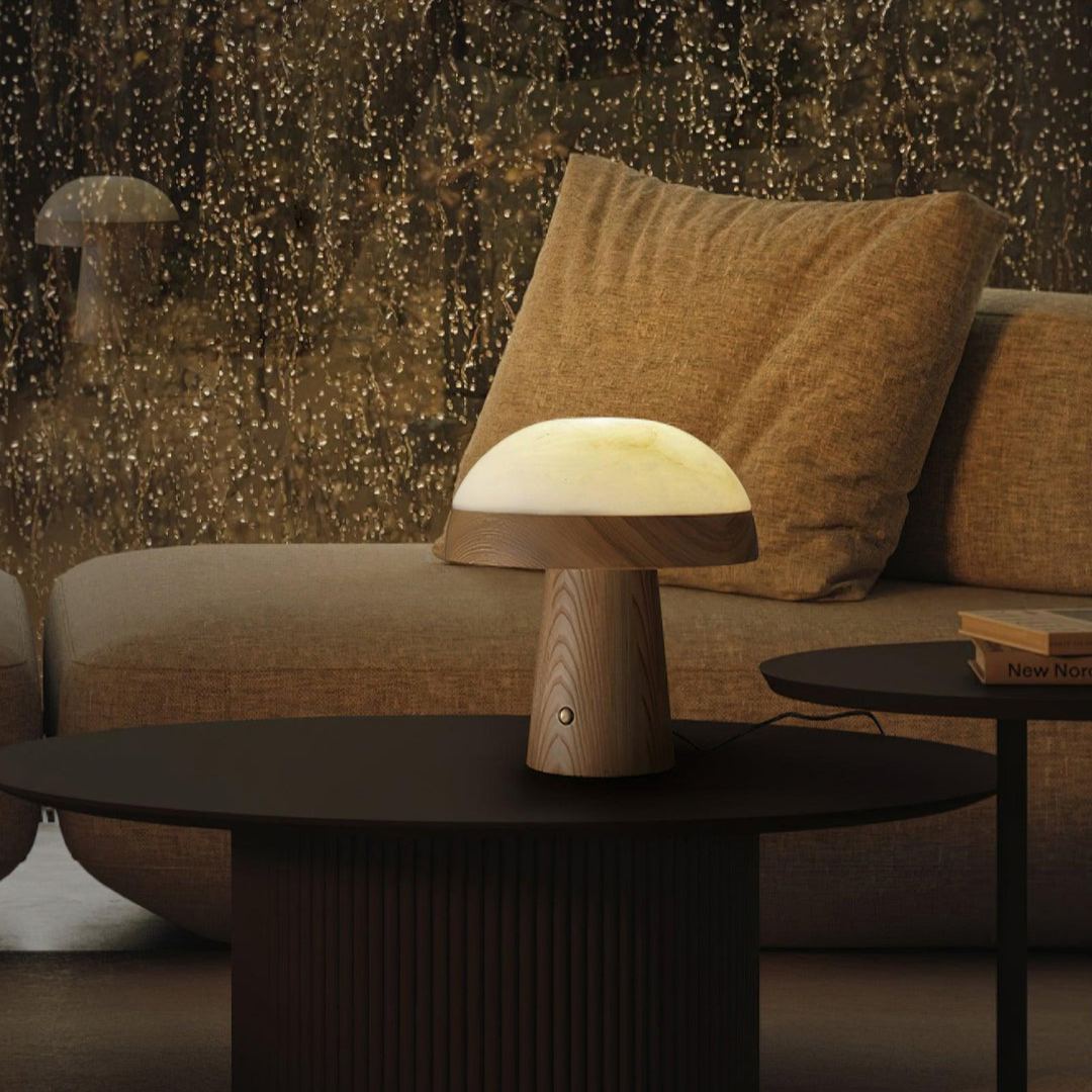 Jade Mushroom Table Lamp