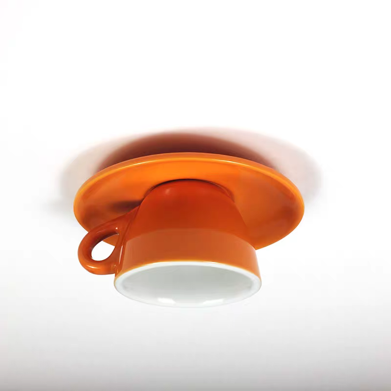 Valentina Coffee Cups Ceramic Ceiling Light - Orange