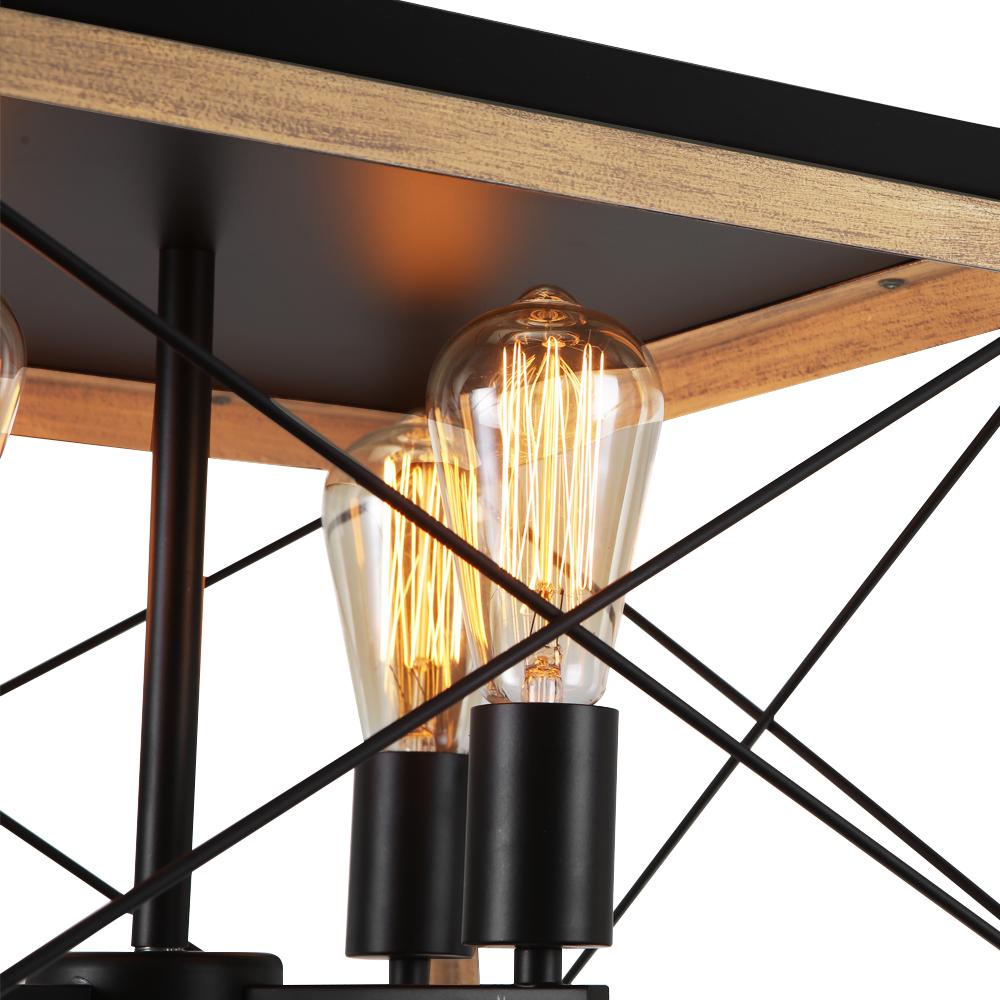 4-Light Square Kitchen Chandelier | 2 Colours