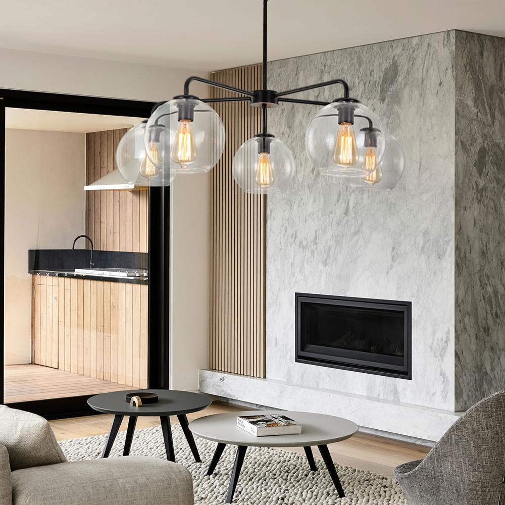 5-Light Bubble Sputnik Chandelier | 2 Colours