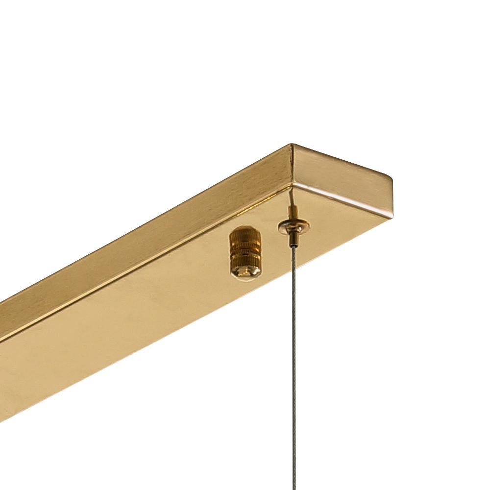 9-Light Linear Modern Crystal Chandelier