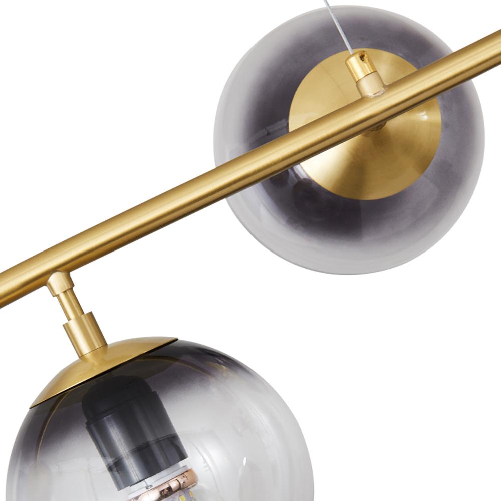 6-Light Gradient Glass Globe Chandelier