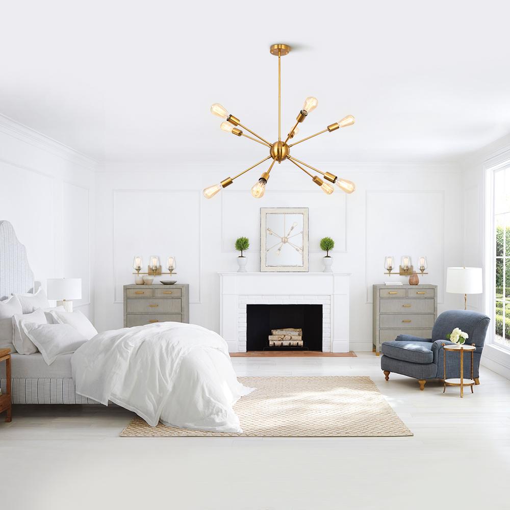 10-Light Sputnik Chandelier | 2 Colours