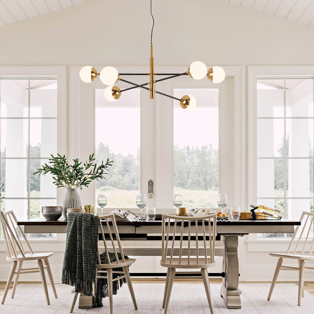 Brass Globe Sputnik Chandelier | 2 Sizes