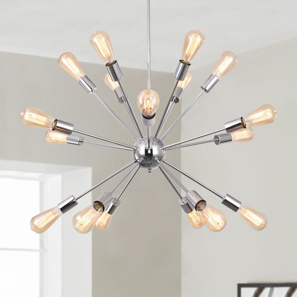 18-Light Chrome Sputnik Chandelier