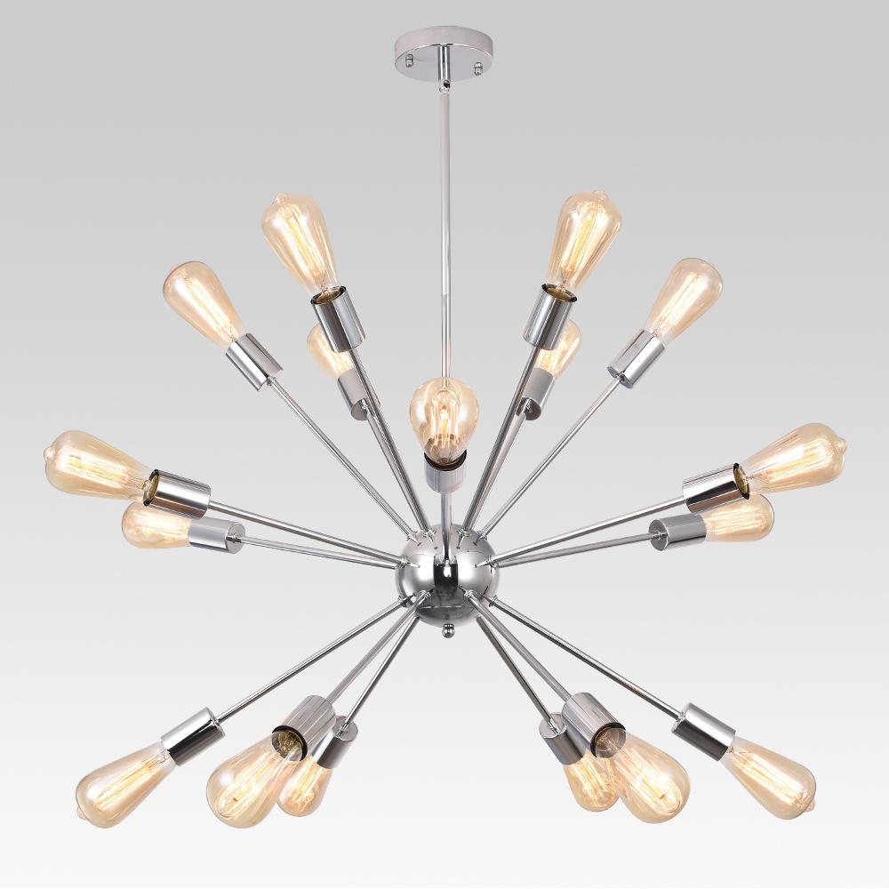 18-Light Chrome Sputnik Chandelier